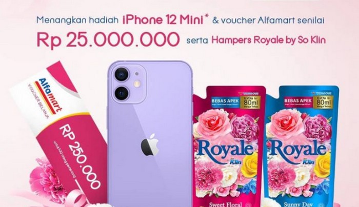 Lomba Foto Royale SoKlin Hadiah iPhone 12, Voucher Alfamart 25 Juta, dll