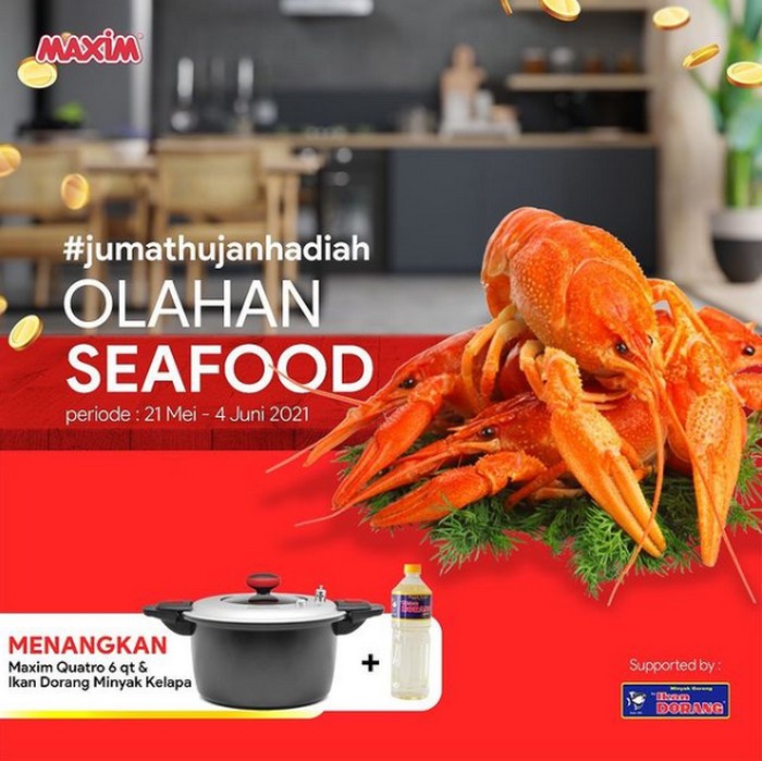 Lomba Kreasi Olahan Seafood Berhadiah Maxim QUATRO 6 L