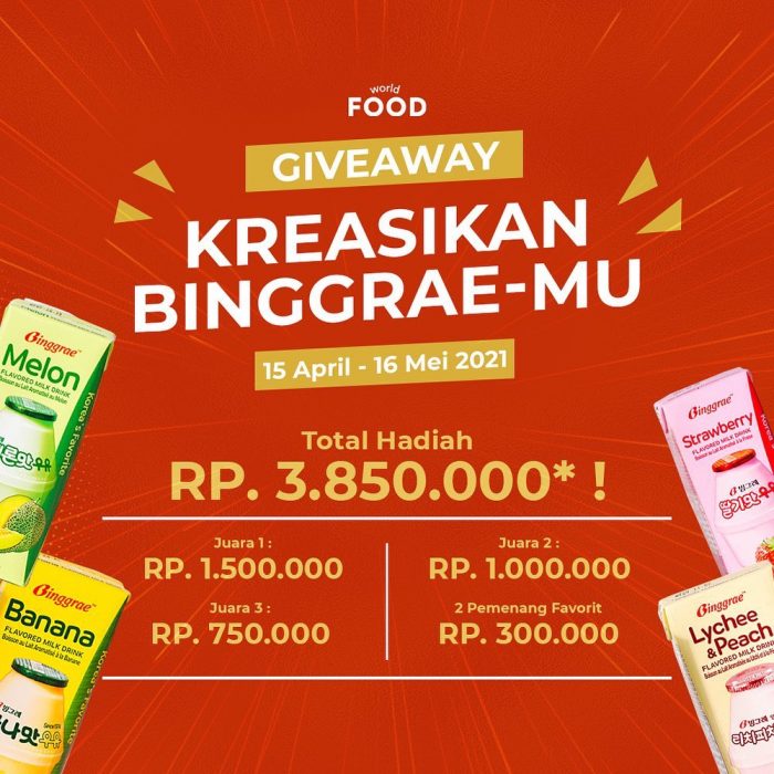 Lomba Kreasikan Binggrae-mu Hadiah Total Rp 3,8 JUTA +