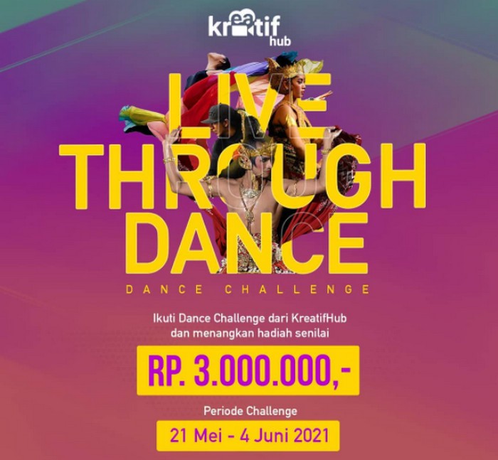 Lomba Menari Live Through Dance Berhadiah Total 3 Juta Rupiah