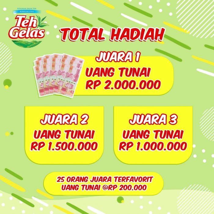 Lomba Video ASLI Manisnya Teh Gelas Hadiah Uang Total Rp 9,5 JUTA