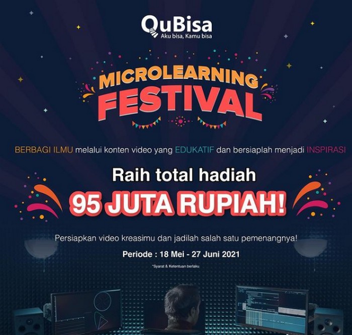 Lomba Video Microlearning Fetival QuBisa Berhadiah Total 95 Juta Rupiah