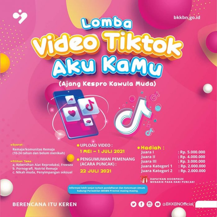 Lomba Video TikTok Aku Kamu Berhadiah Total Puluhan Juta