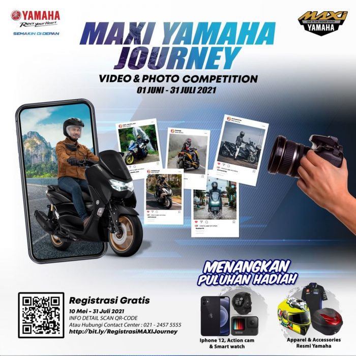 Lomba Maxi Yamaha Journey 2021 Berhadiah Iphone 12, Action Cam, dll