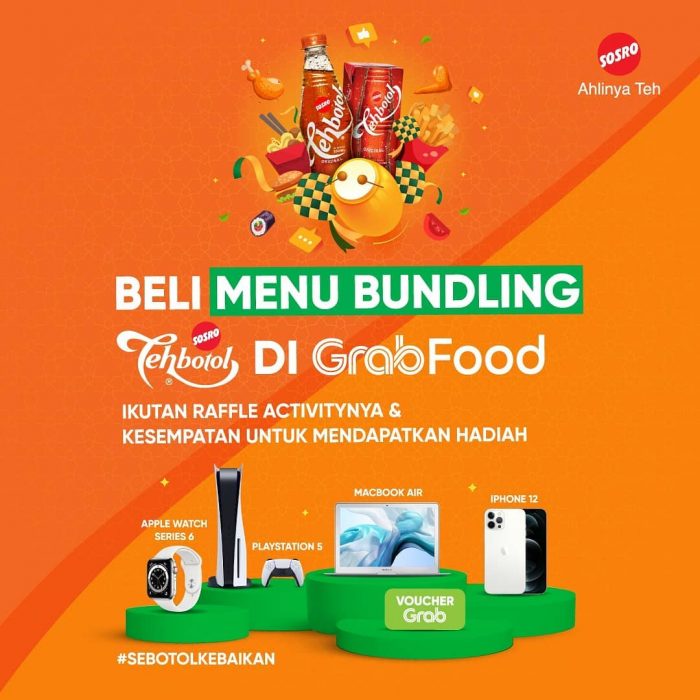 Undian Menu Bundling Grabfood Berhadiah PS5, Macbook Air, dll