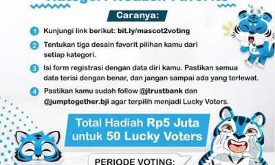 Vote Karya Desain Maskot JTrust Bank Berhadiah Total 5 Juta