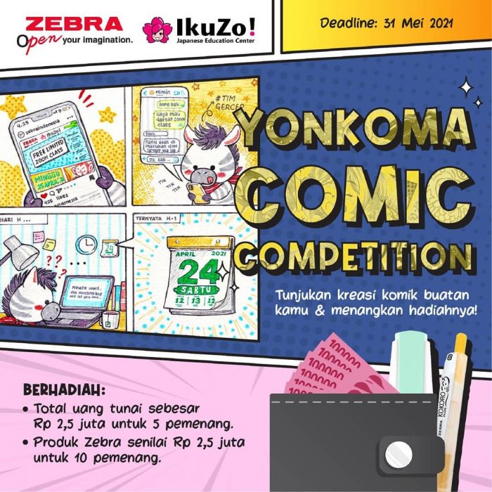 Yonkoma Comic Competition Berhadiah Senilai Total Jutaan Rupiah