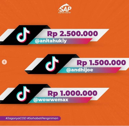 Daftar Para Pemenang Lomba TikTok SAP Express