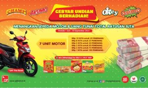 Gebyar Undian Berhadiah CP Food Champ, Akum, Asimo, Okey