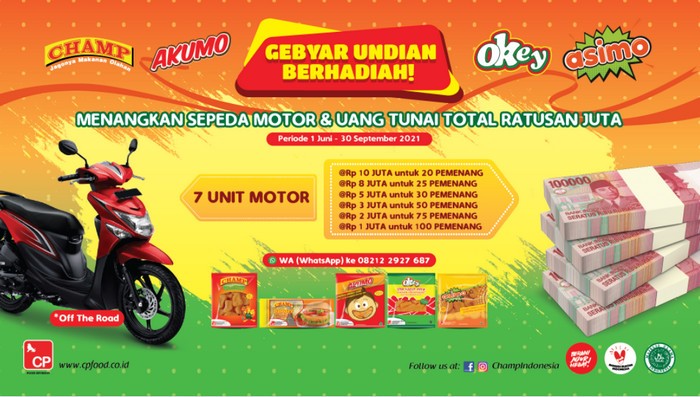 Gebyar Undian Berhadiah CP Food Champ, Akum, Asimo, Okey