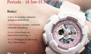 Giveaway Adabi Berhadiah Jam Tangan Digitech Untuk 2 Pemenang