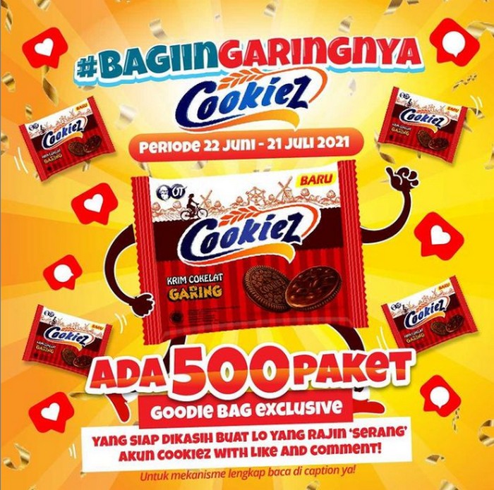 Giveaway Bagiin Garingnya Cookiez Berhadiah 500 Goodie Bag Exclusive