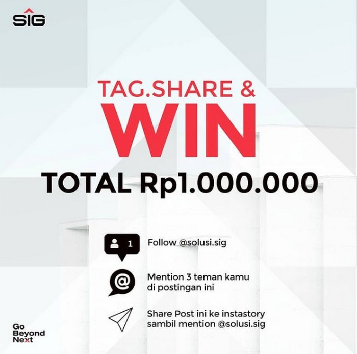 Giveaway Inovasi Mortar Terbaik Berhadiah E-Money Total 1 Juta dari SIG