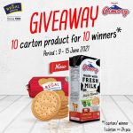 Giveaway Instastory Berhadiah 10 Karton Produk Cimory UHT isi 24