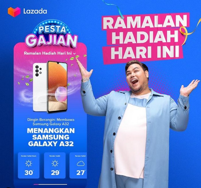 Giveaway Pesta Gajian Lazada Berhadiah SAMSUNG Galaxy A32