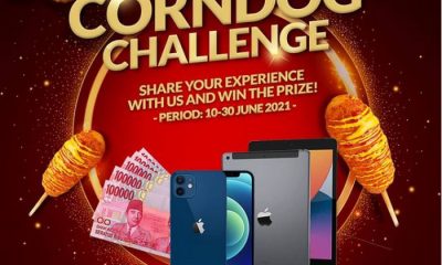 Hanzel Corndog Challenge Berhadiah iPhone 12, iPad 10.2, Mixer, dll