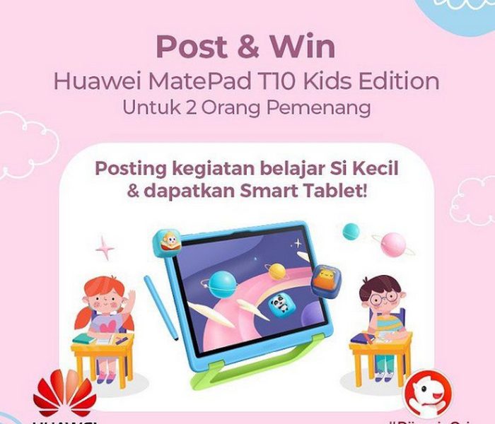 Kontes Kegiatan Belajar Si Kecil Berhadiah 2 unit Huawei MatePad T10