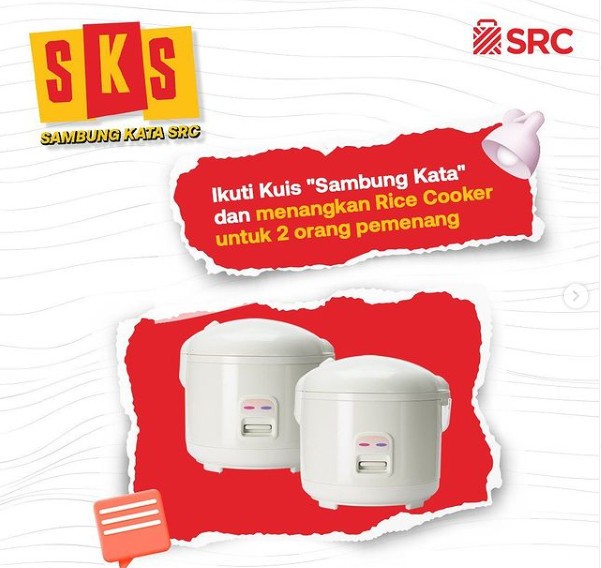 Kuis Sambung Kata SRC Berhadiah 2 unit Rice Cooker Gratis