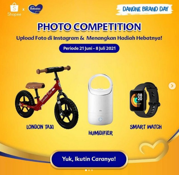 Lomba Foto Danone Brand Day Berhadiah London Taxi, Smartwatch, dll