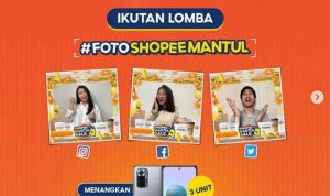 Lomba Foto Shopee Mantul Berhadiah 3 unit XIAOMI Redmi Note 10 Pro