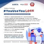 Lomba Foto Twibbon You Use You LOSE Berhadiah E-Wallet 500K