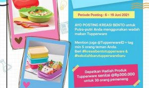 Lomba Kreasi Bento Pake Tupperware Berhadiah Produk Total Senilai 9 Juta