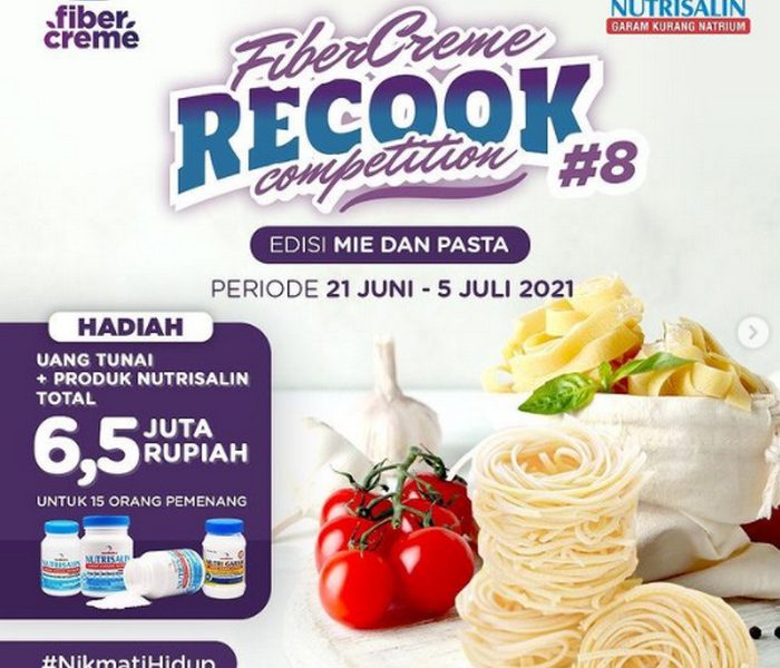 Lomba Masak Mie Pasta FiberCreme Berhadiah Uang + Produk Total 6,5 Juta