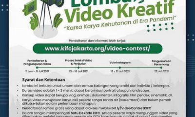 Lomba Video Kehutanan di Era Pandemi Berhadiah Total 27 Juta Rupiah