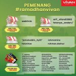 Pemenang Uang Dalam Promo Review Produk Vivan Ramadhan 2021