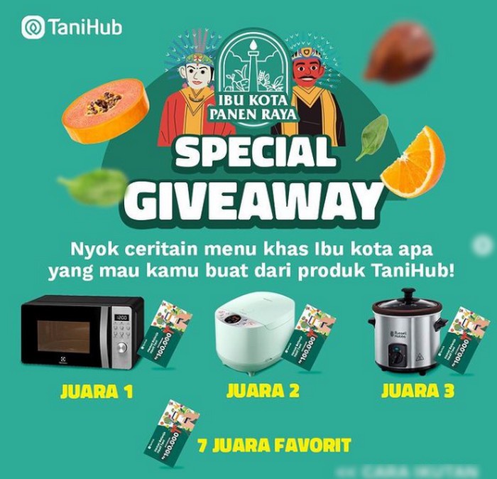 Promo Special Giveaway Tanihub Berhadiah Oven, Digital Rice Cooker, dll