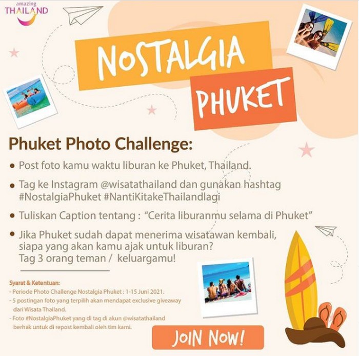 Share Foto Liburan ke Phuket, Thailand Berhadiah Merchandise Eksklusif