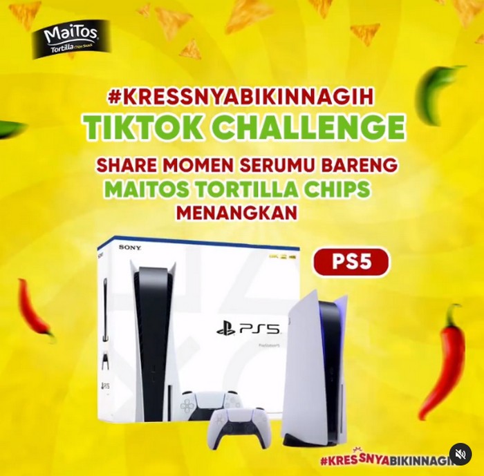 TikTok Challenge Maitos Tortilla Berhadiah Playstation 5