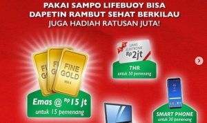 Undian Sampo Lifebuoy Berhadiah Emas, Laptop, Smartphone & Gopay