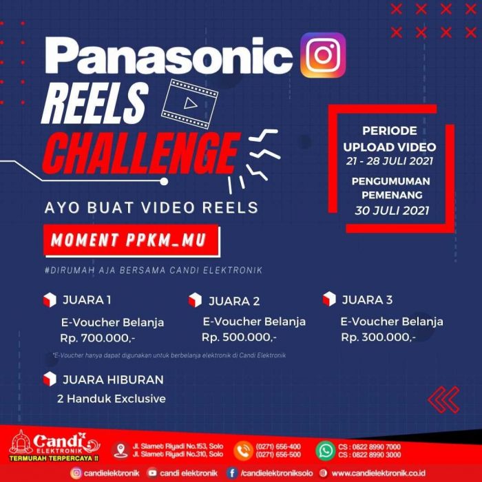 Panasonic Reels Challenge Berhadiah E-Voucher Belanja Jutaan Rupiah