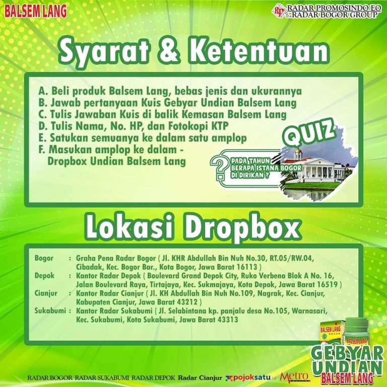 Gebyar Undian Balsem Lang Berhadiah Total Puluhan Juta Rupiah (1)