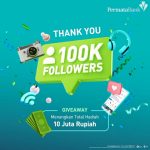 Giveaway 100K Followers Permata Bank Total Hadiah Saldo 10 Juta