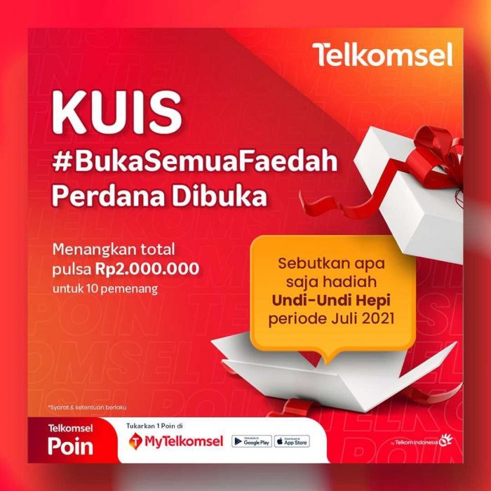 Kuis Buka Semua Faedah Menangkan Total Pulsa 2 Juta Untuk 10 Pemenang