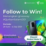 Kuis Follow to Win Qurban Salam DD Berhadiah Xiaomi Redmi Note 9