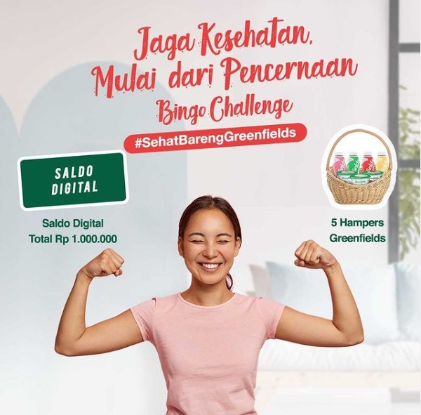 Kuis Sehat Bareng Greenfields Berhadiah Saldo Total 1 Juta & Hampers