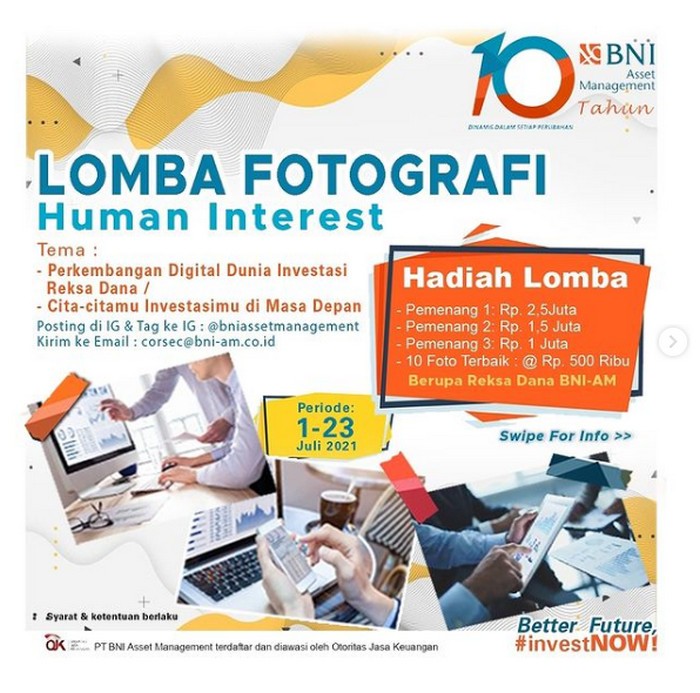 Lomba Foto Human Interest Berhadiah Reksa Dana BNI-AM Total 10 Juta