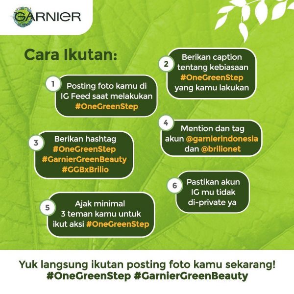 Lomba Foto One Green Step Berhadiah Saldo E-Wallet Total 9 Juta