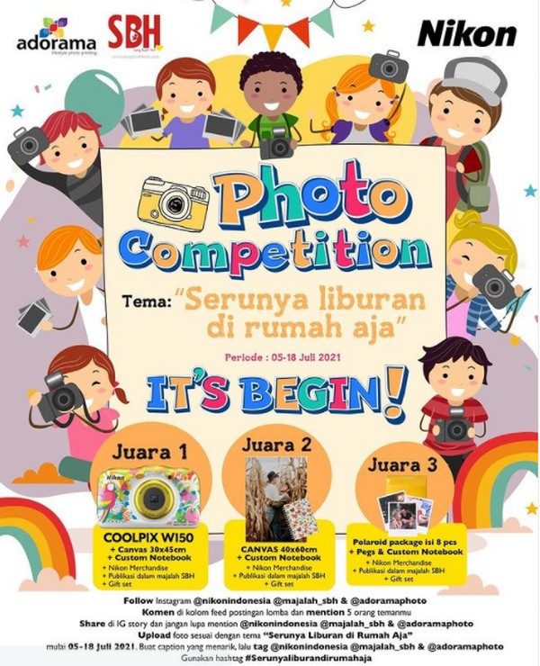 Lomba Foto Serunya Liburan di Rumah Aja Berhadiah Nikon Coolpix W150