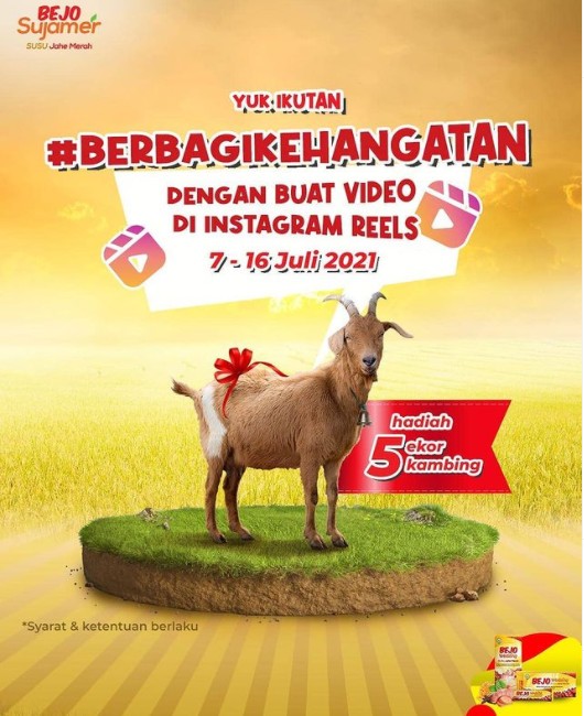 Lomba Video BEJO Berbagi KehangatanBerhadiah 5 Ekor Kambing Gratis