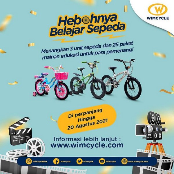 Lomba Video Hebohnya Belajar Sepeda Berhadiah 3 Sepeda & 25 Mainan