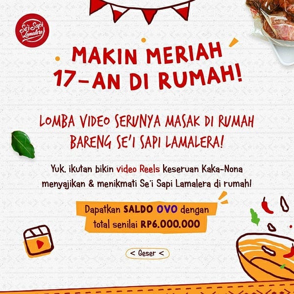 Lomba Video Serunya Masak Di Rumah Berhadiah Saldo OVO Total 6 Juta