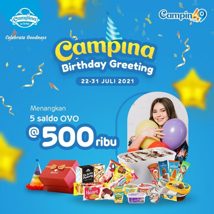 Lomba Video Ucapan Ultah Campina Berhadiah Saldo OVO Total 2.5 Juta