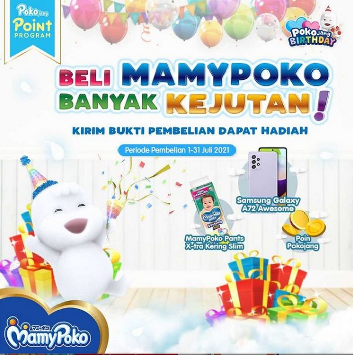 Promo Beli MamyPoko Berhadiah 4 unit SAMSUNG Galaxy A72 Awesome