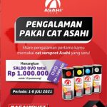 Share Pengalaman Pakai Cat Asahi Berhadiah Saldo OVO Total Rp. 1 Juta