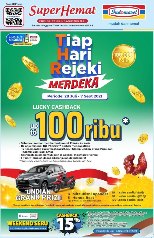 Undian Indomaret Tiap Hari Rejeki Merdeka Berhadiah 3 Mitsubishi Xpander