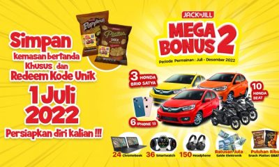 Undian Jack 'n Jill Mega Bonus 2 Berhadiah 3 Mobil Honda Brio Satya
